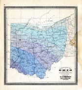 State Climatological Map, Ohio State Atlas 1868